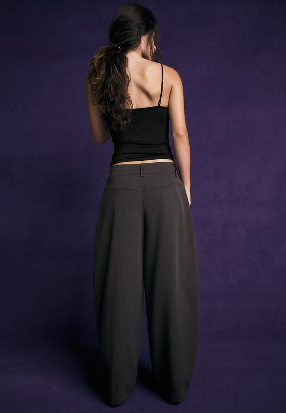 pantalon barrel habille