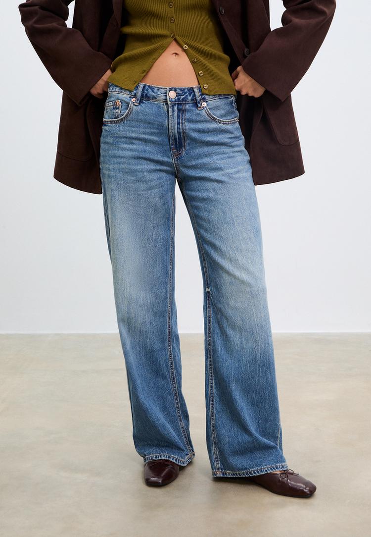 d91 jeans a vita bassa e gamba larga