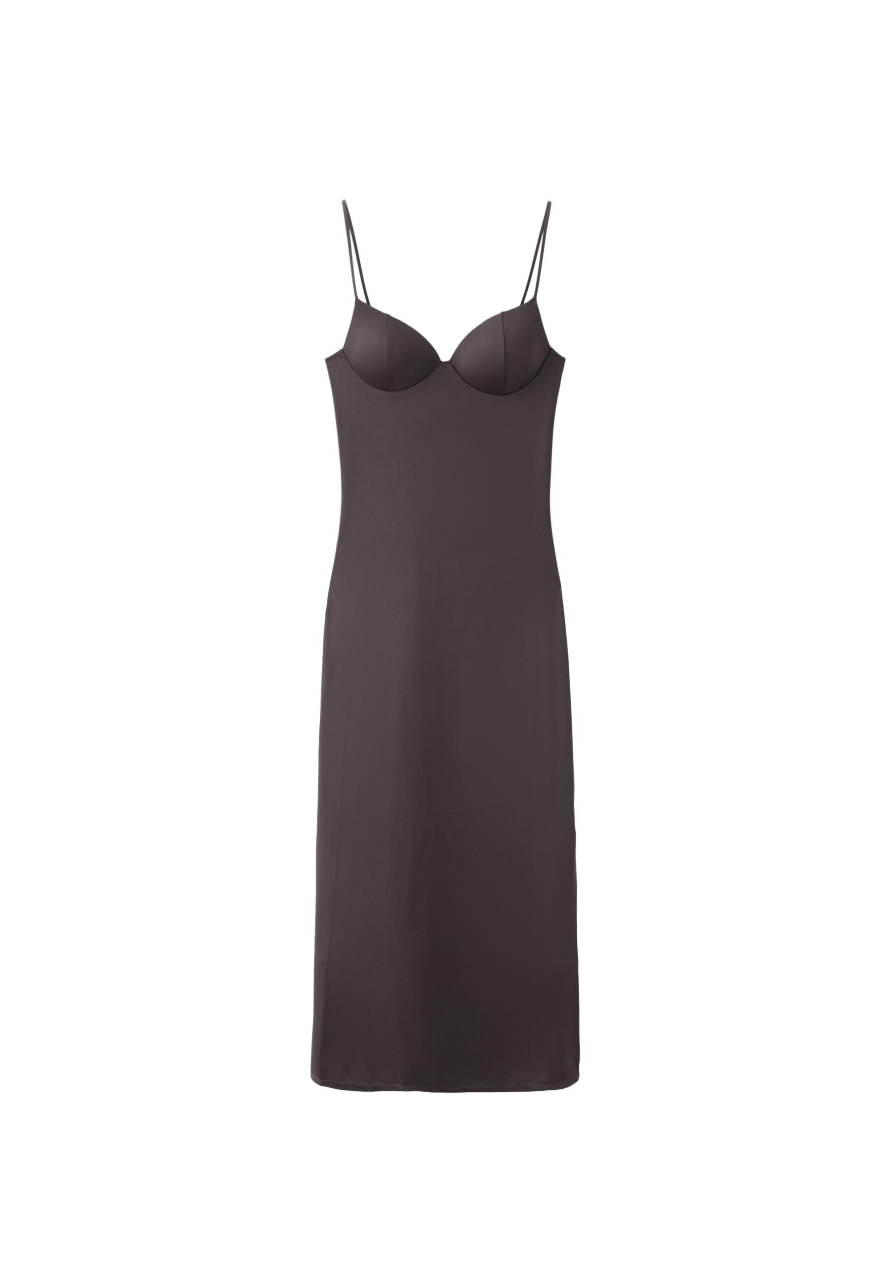 Shapewear fitted dress — Brown