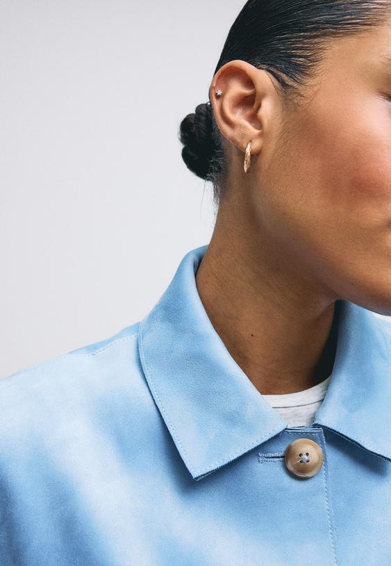 Cepli suni süet ceket - Görsel 7