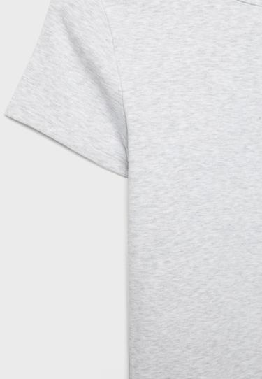 Basic slim fit T-shirt — Grey melange 9