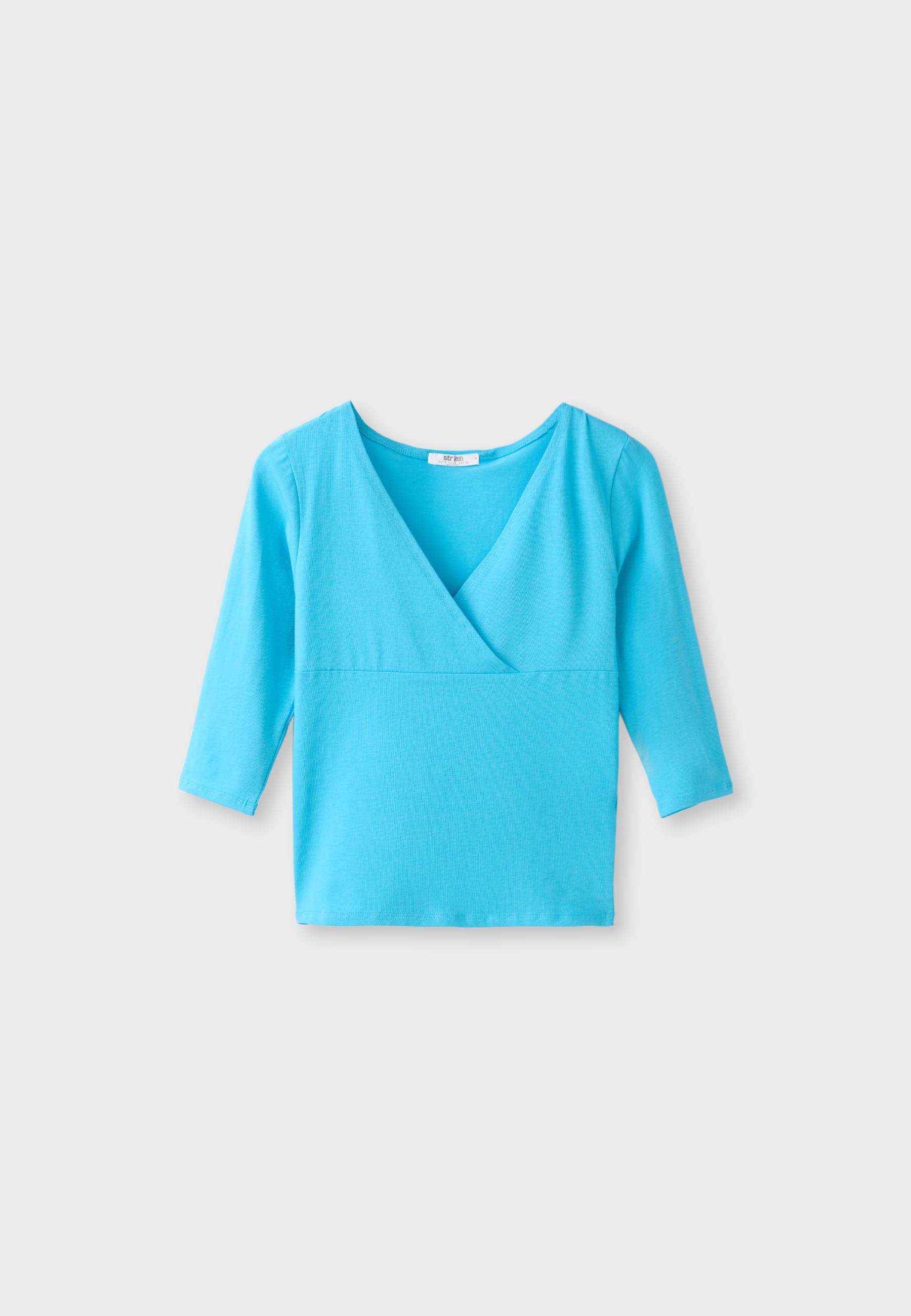 Underbust cut-out top — Turquoise