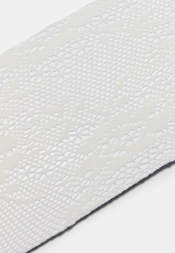 Stradivarius Lace Stockings White Os