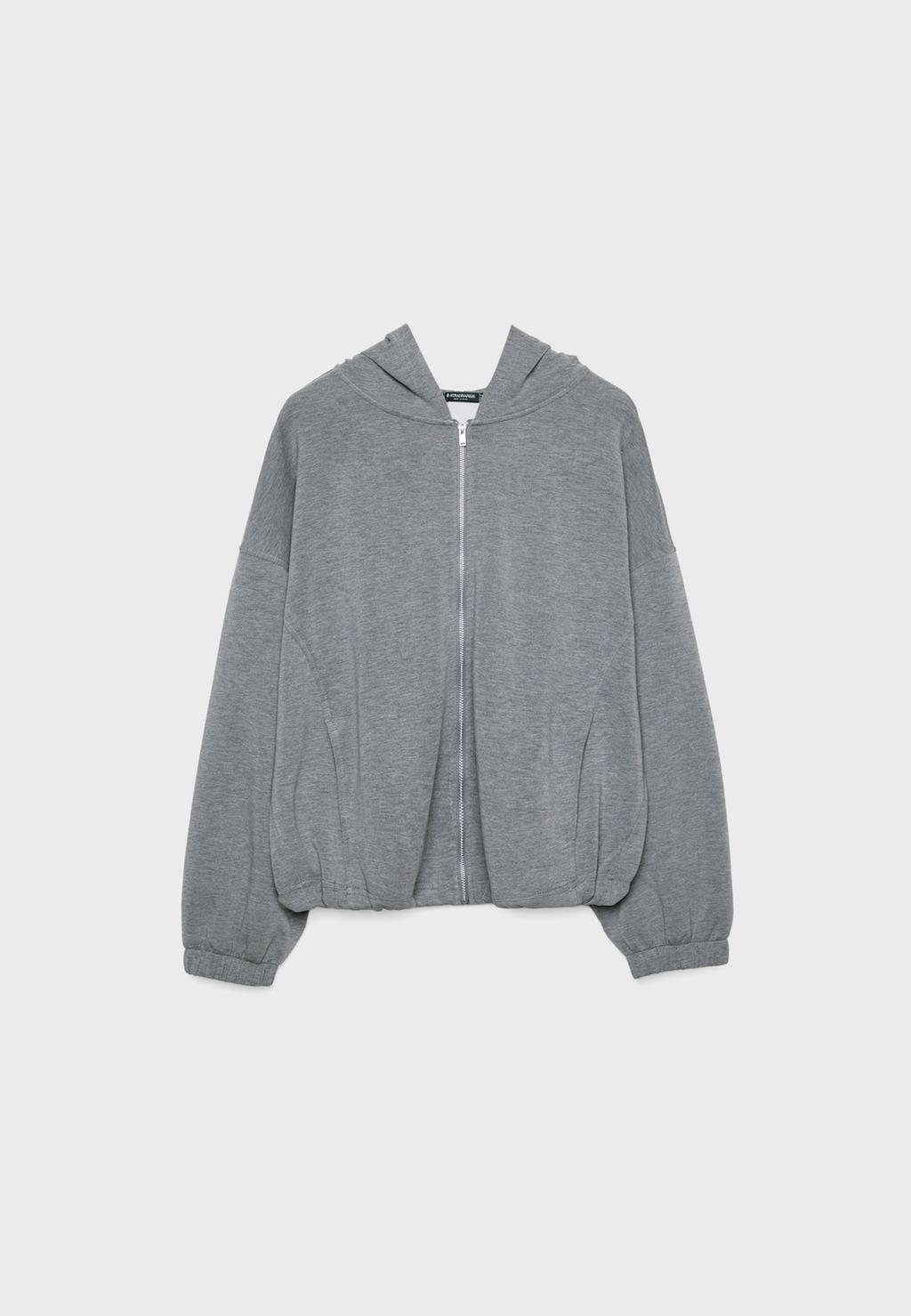 Soft-touch puff hoodie