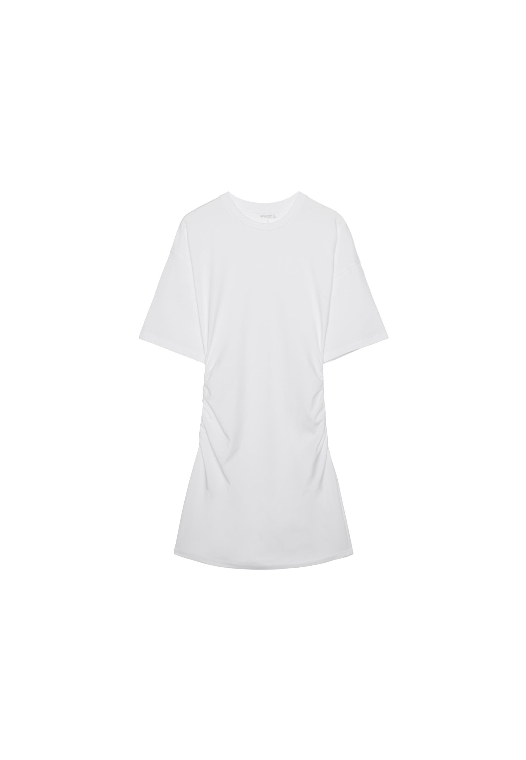 Short T-shirt dress — White