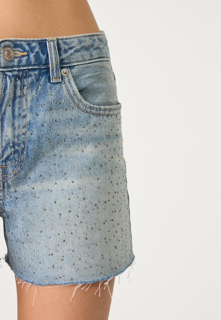 short denim brillo