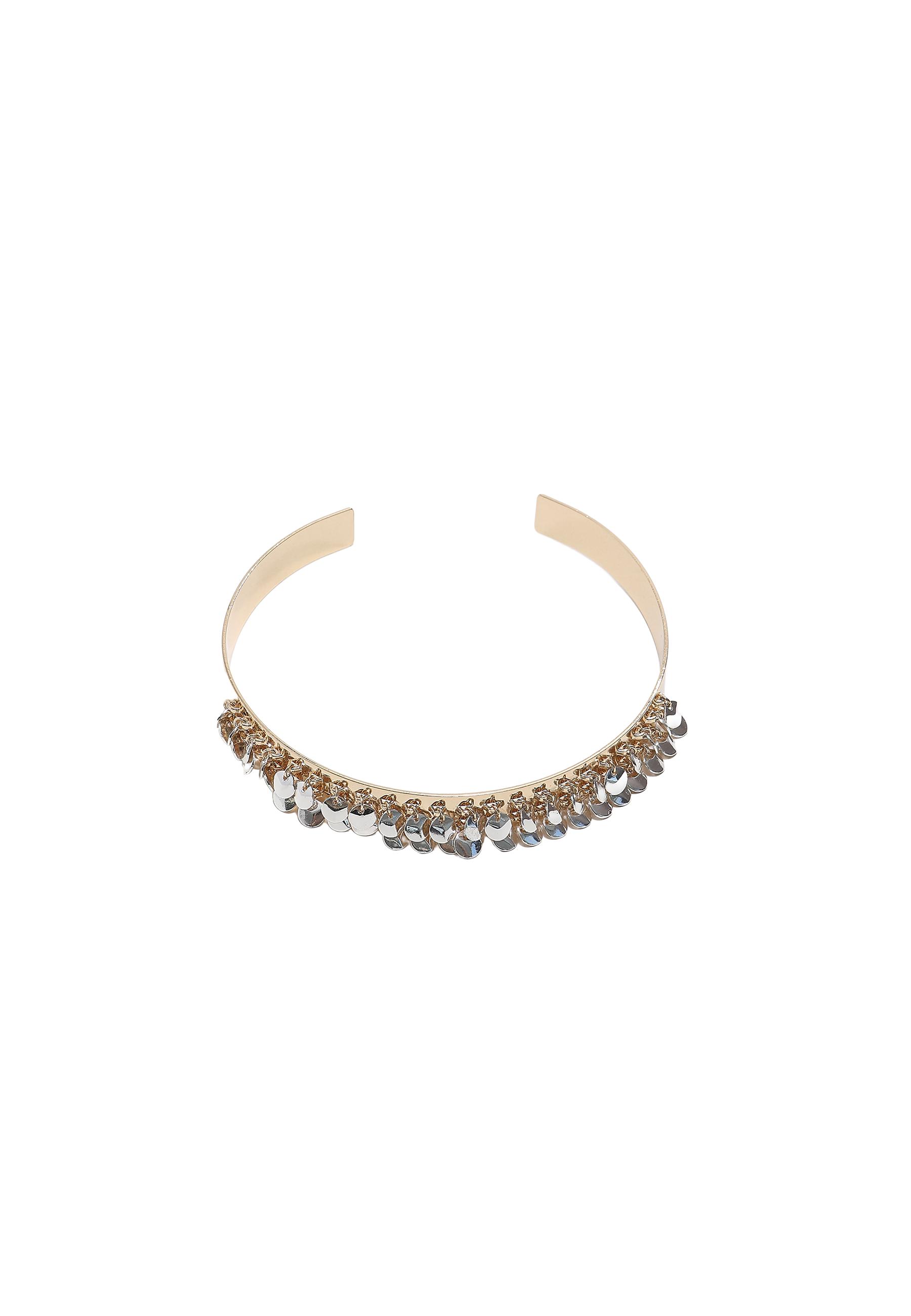 Medallion choker necklace — Gold