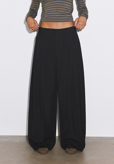 Smart barrel trousers — Black 3