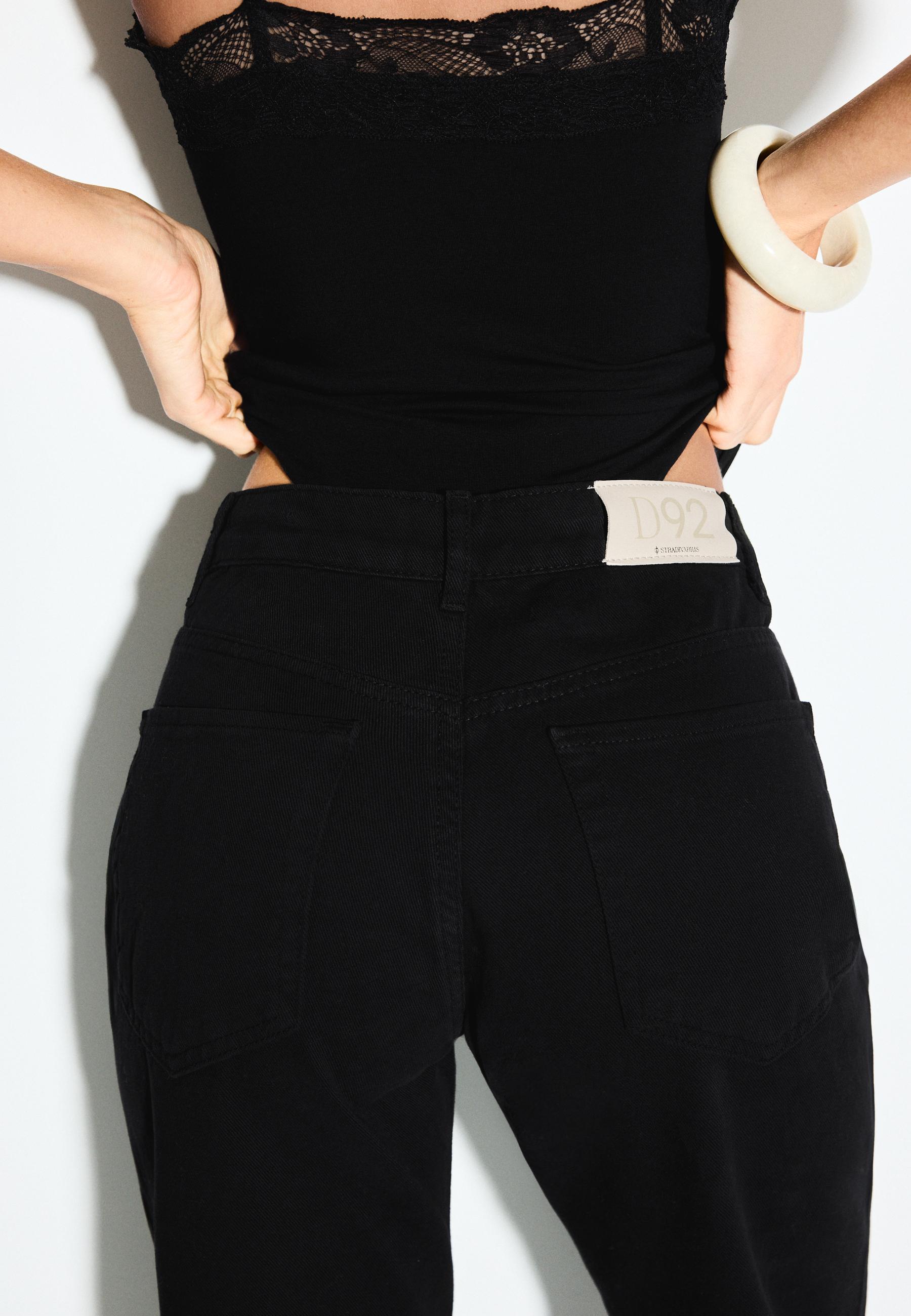 D92 straight geniş paça jean - Görsel 5