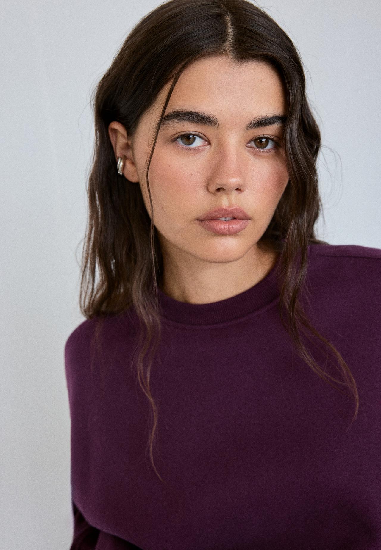 Basic sweatshirt — Dark purple