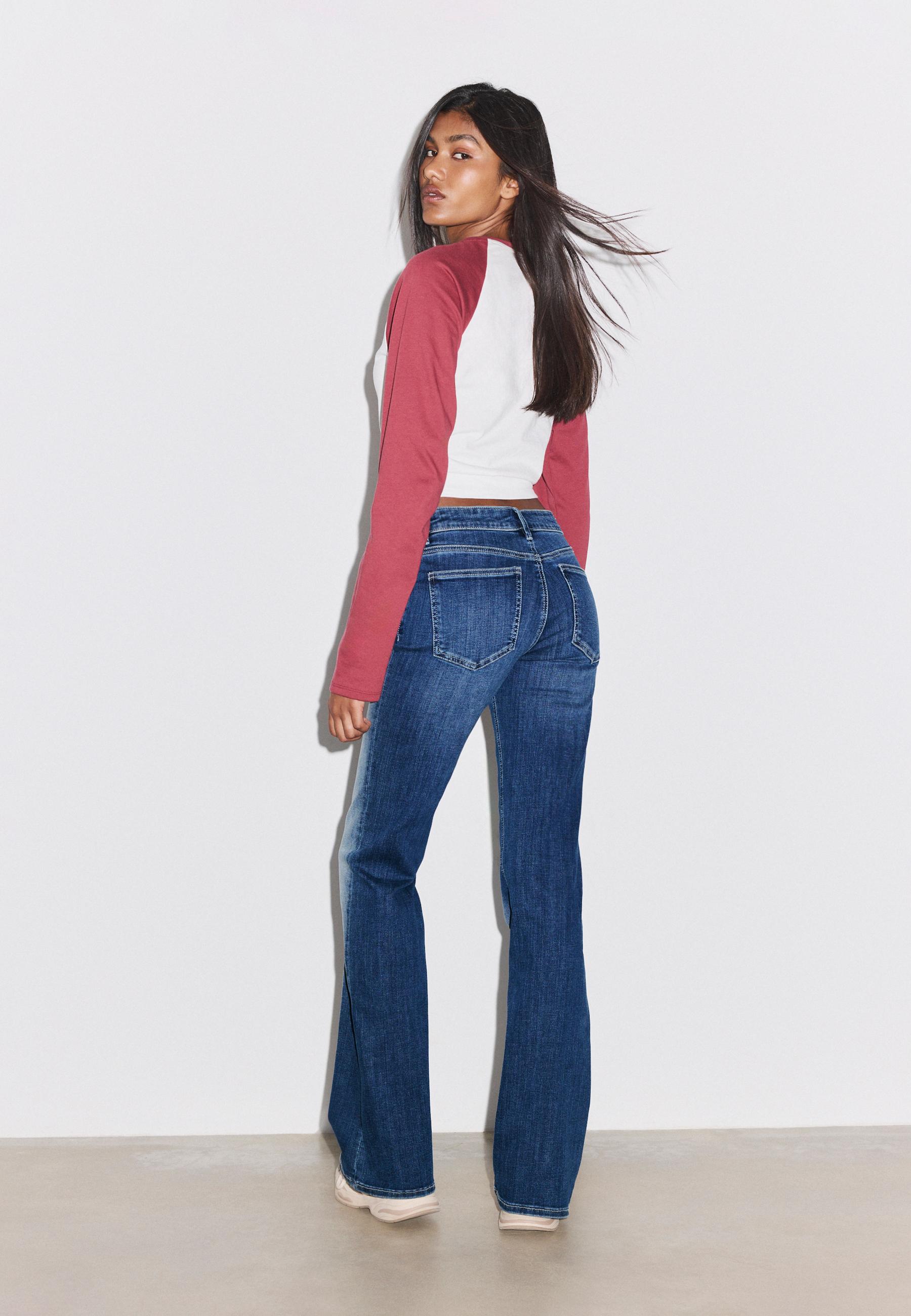 Stradivarius Düşük bel çan paça jean