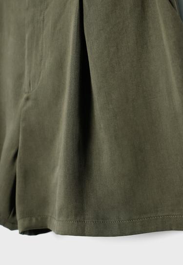 Flowing shorts with belt — Khaki 9