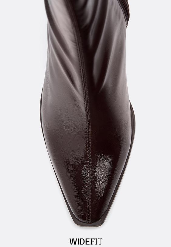 high heel stretch ankle boots