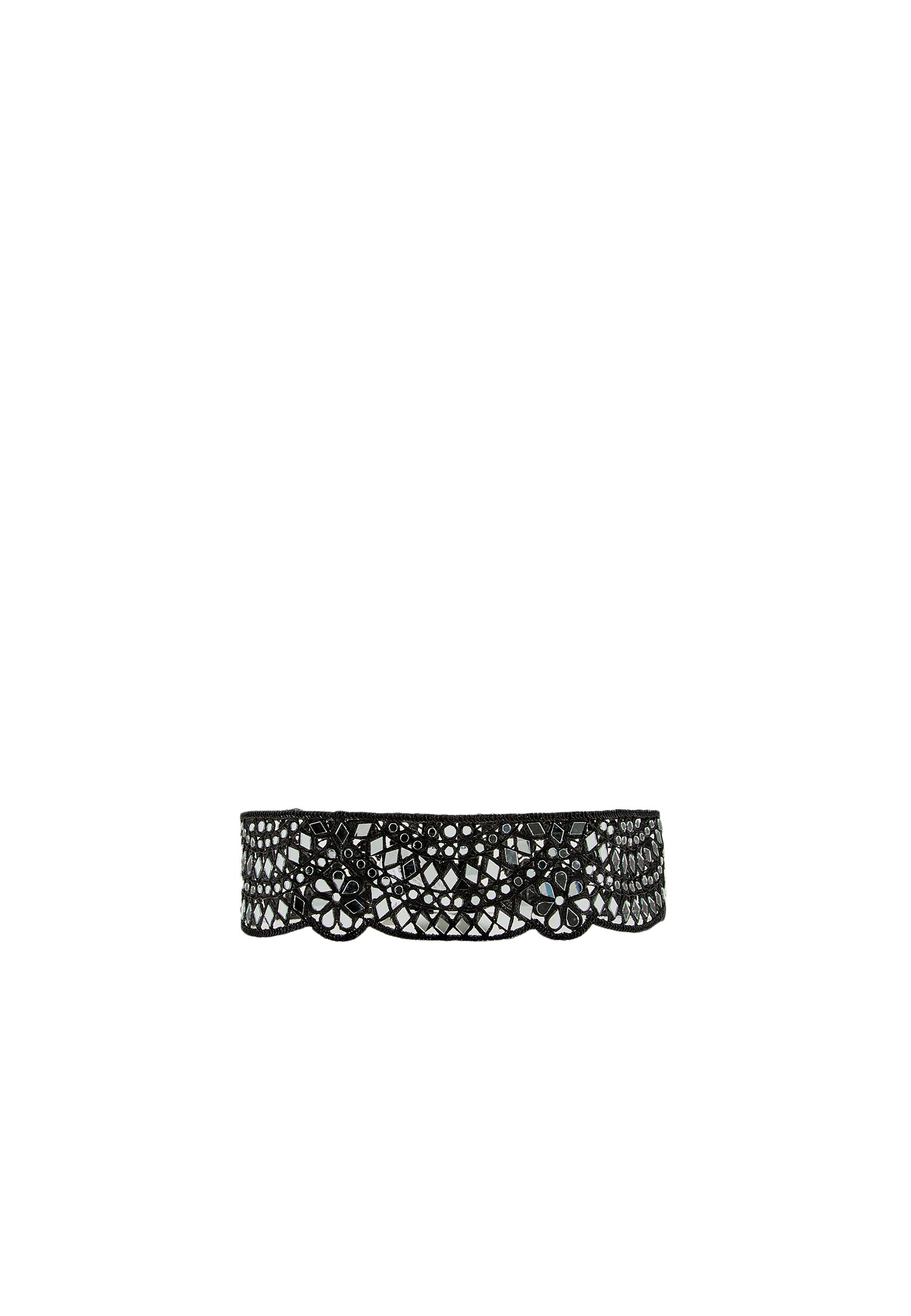 Wavy mirror belt — Black