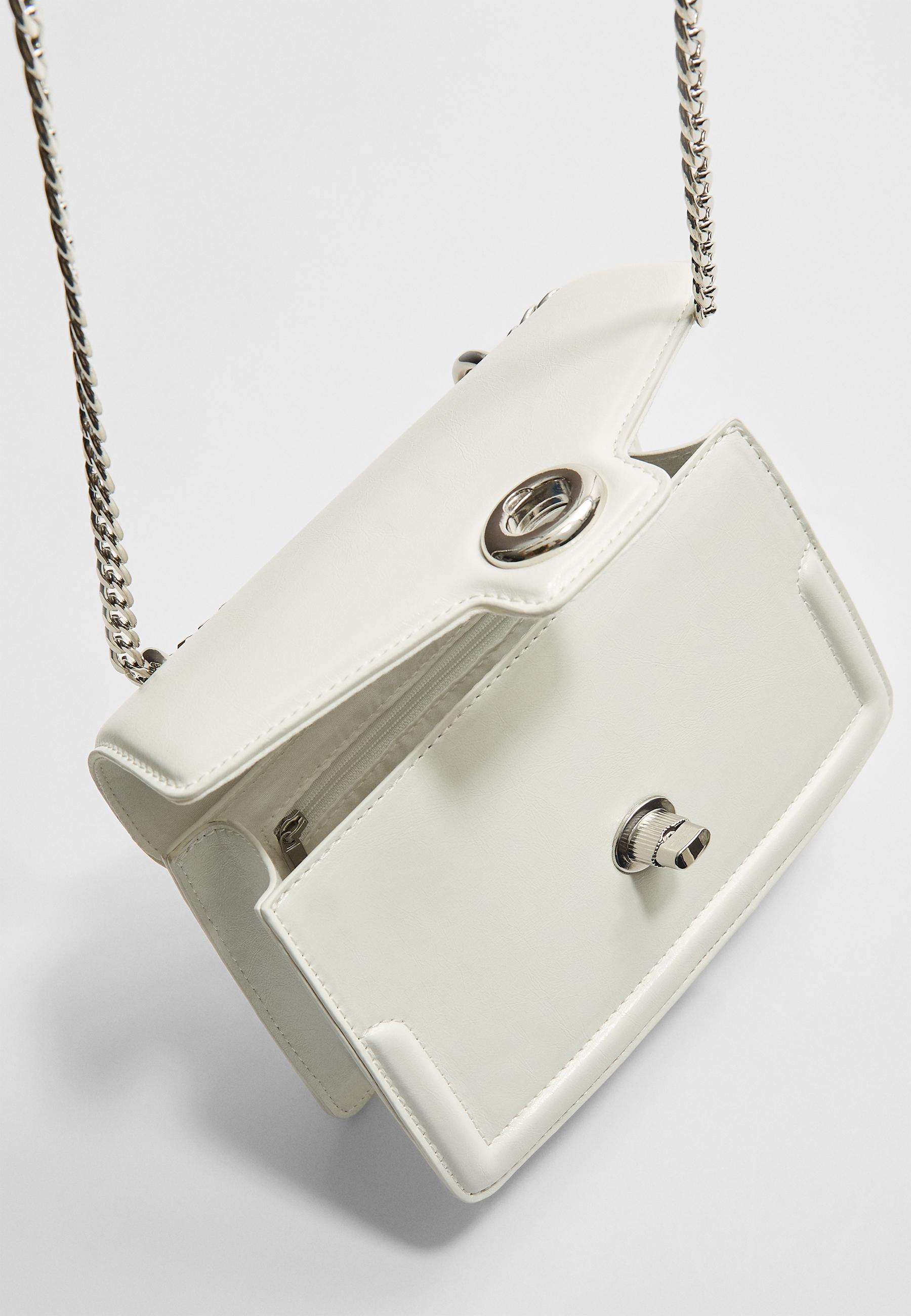 Rigid crossbody bag with clasp - Women's fashion