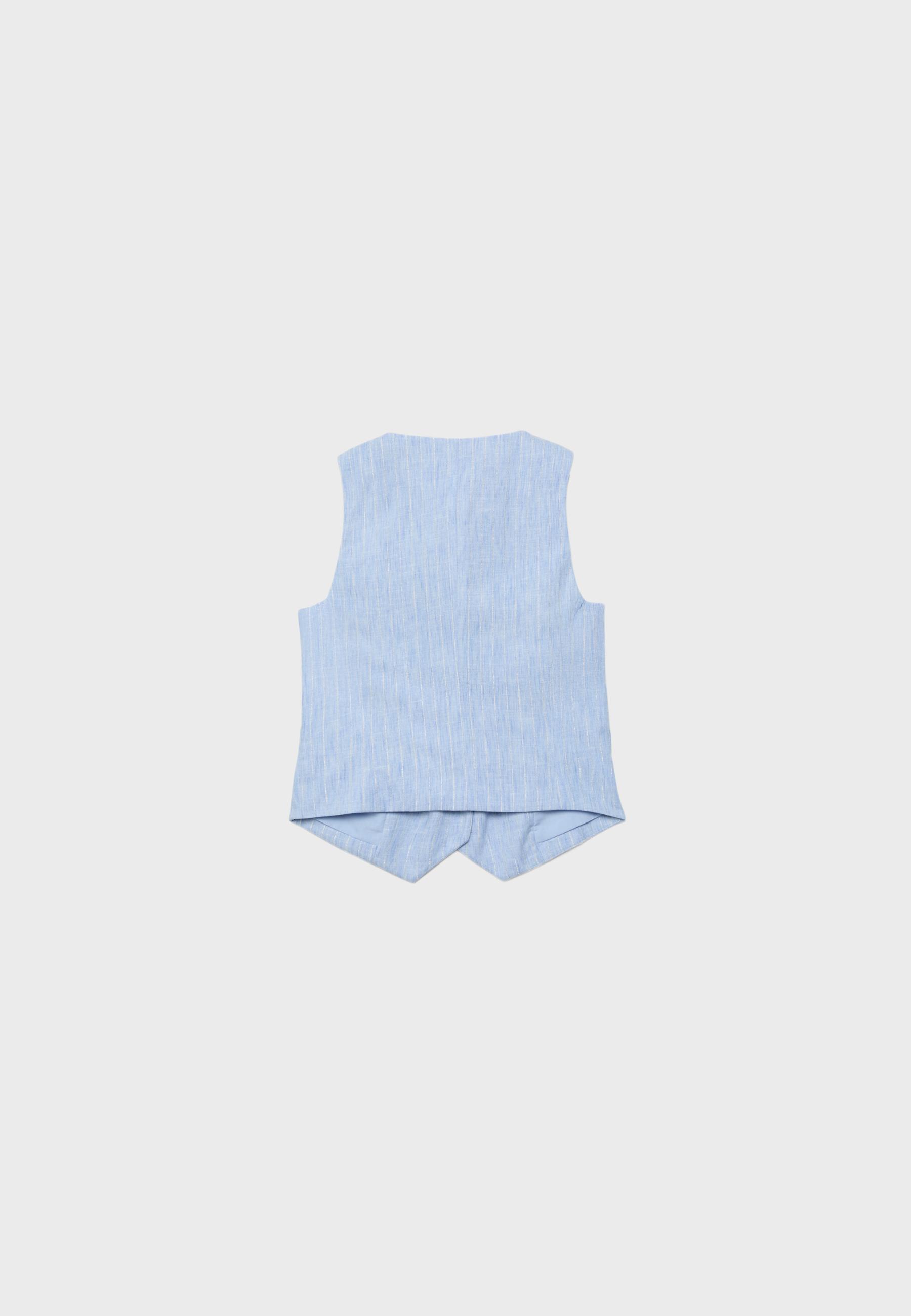 Basic rustic waistcoat — Blue