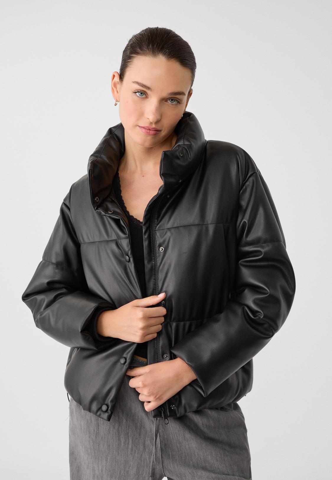 Stradivarius Rebajas Sudadera Negra Mujer Stradivarius Leather