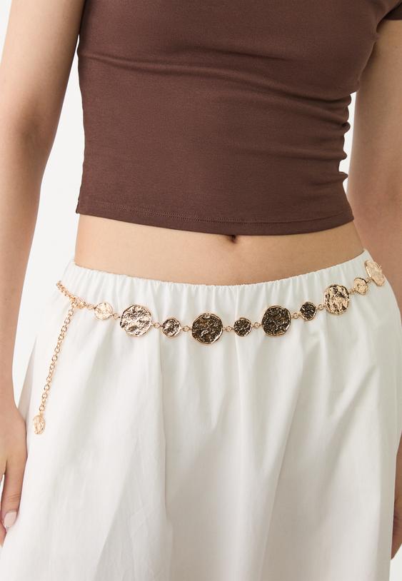 cinturon metalico placas redondas