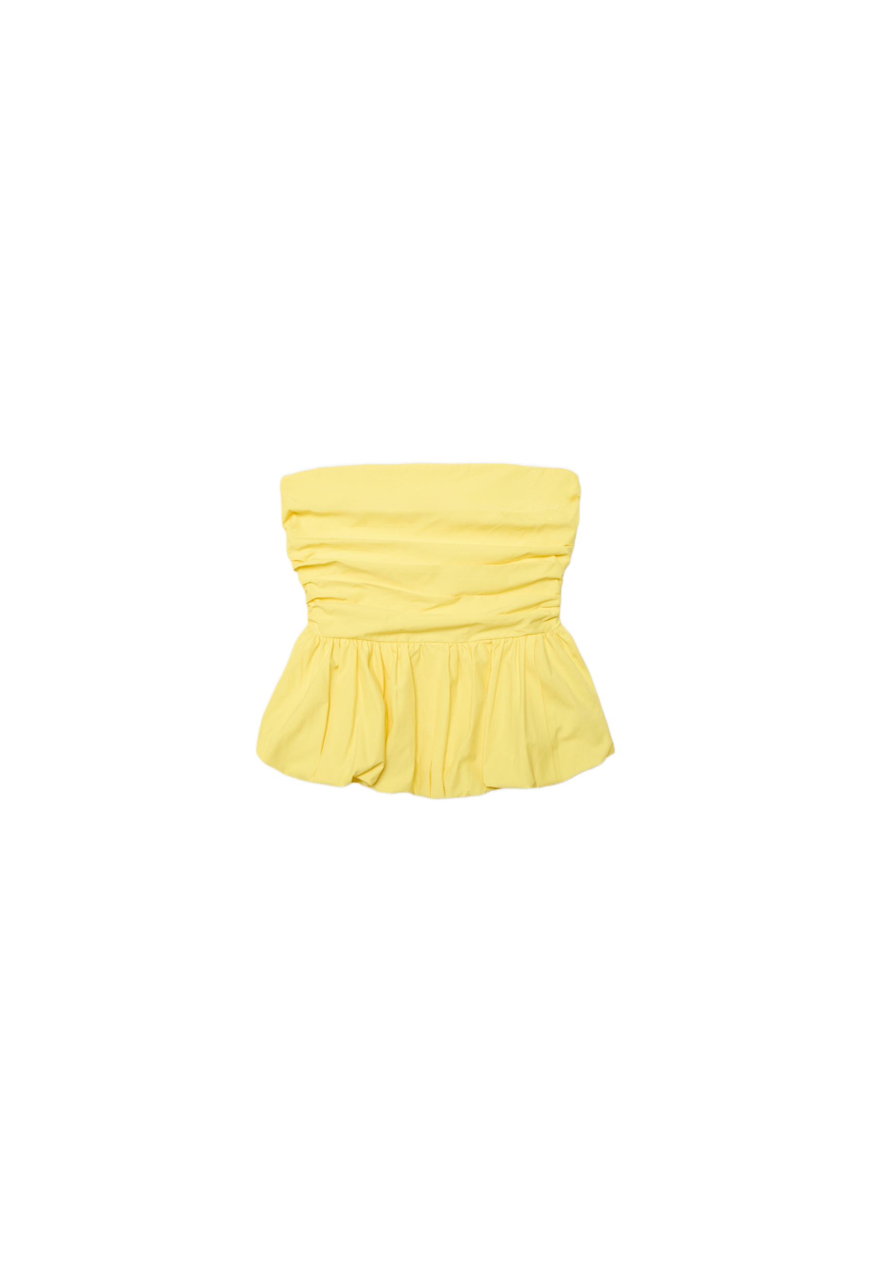Balloon bustier top — Gold