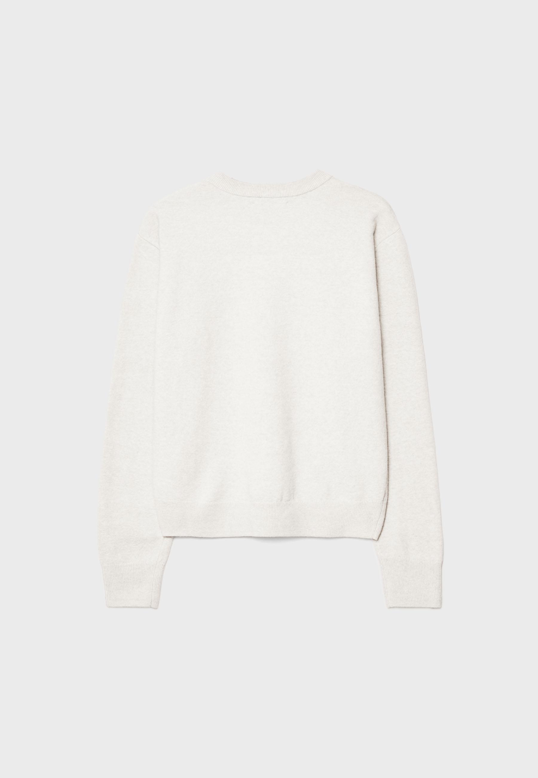 Soft-Touch Basic Knitted Jumper — Ecru