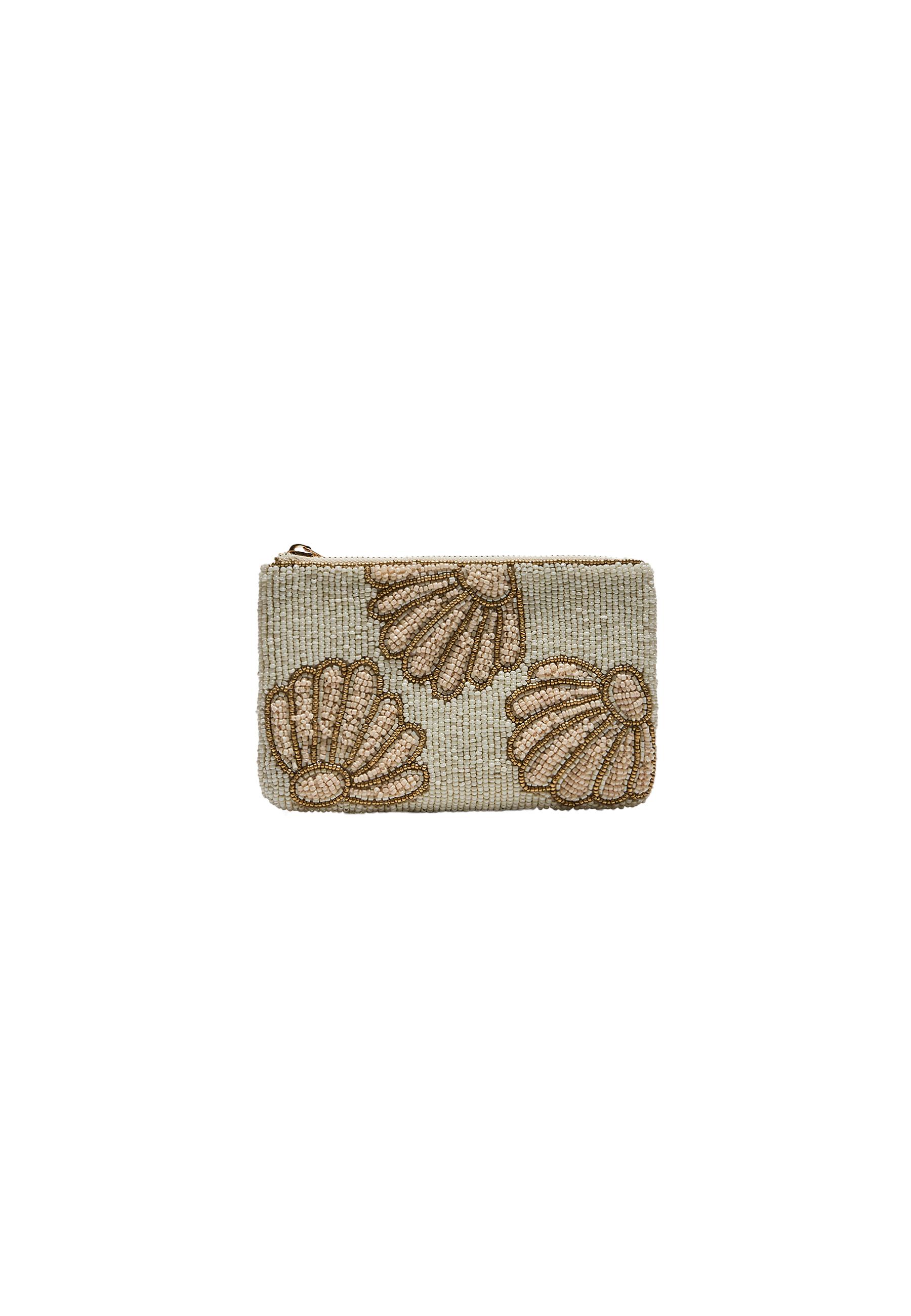 Large beaded purse — Yellow