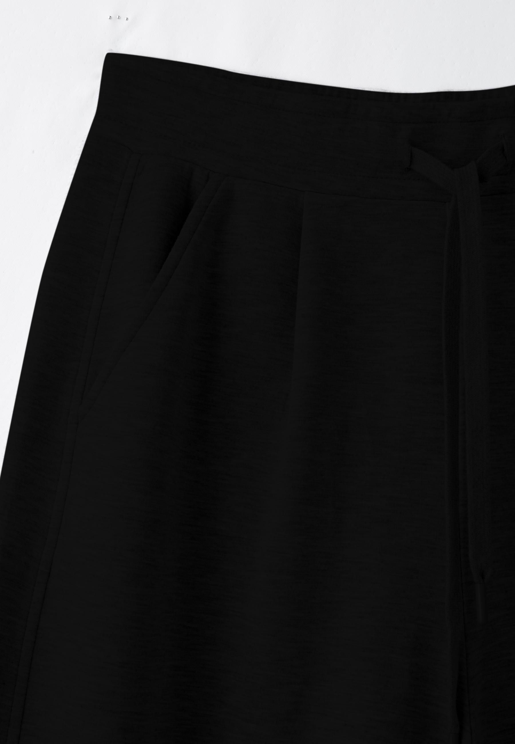 Soft-touch barrel joggers with stoppers — Black