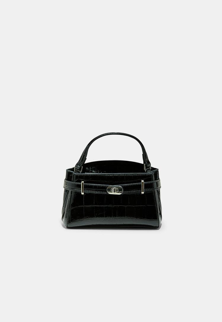 Stradivarius City-schoudertas met coco-effect  Zwart OS