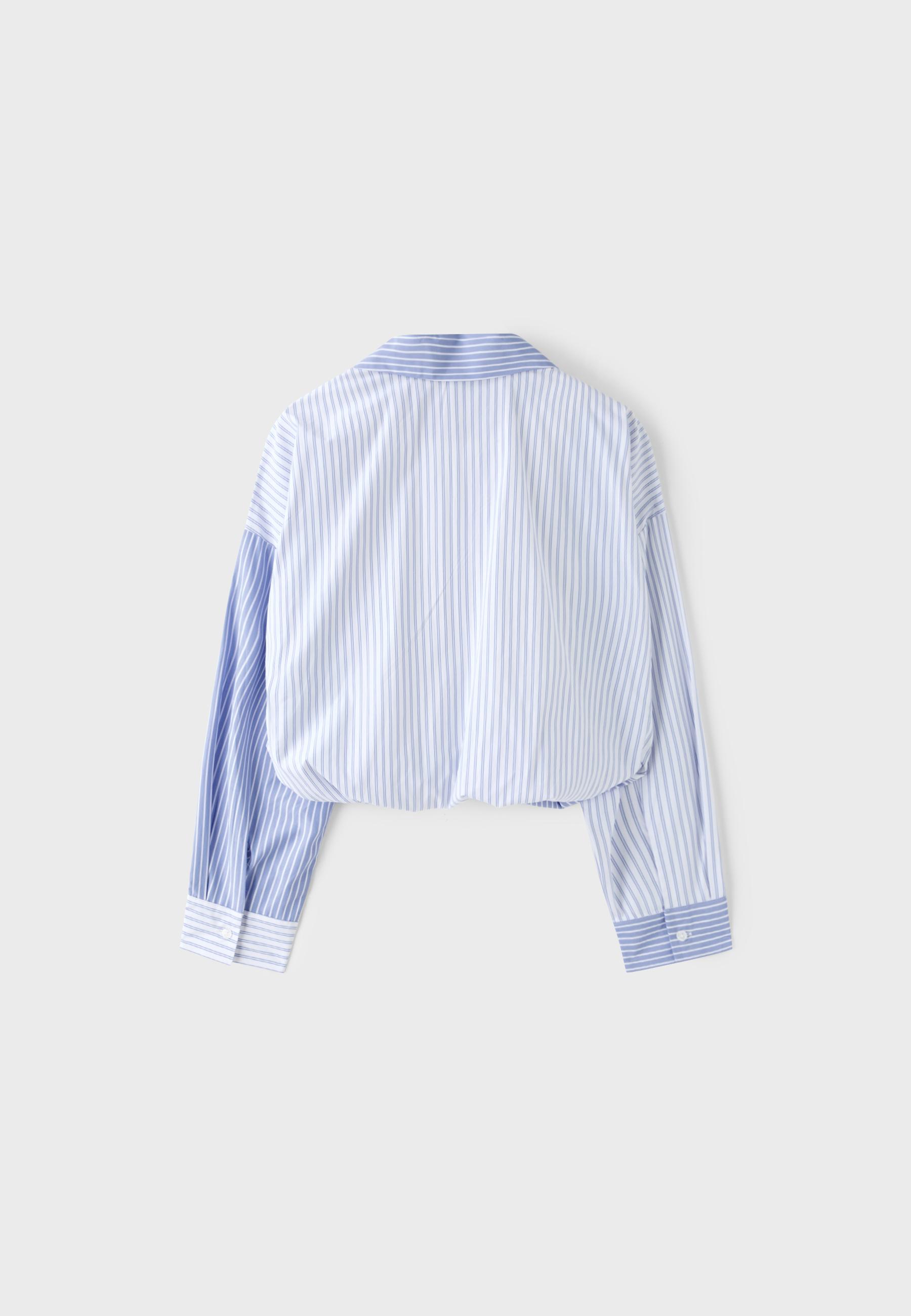 Combined balloon shirt — Sky blue