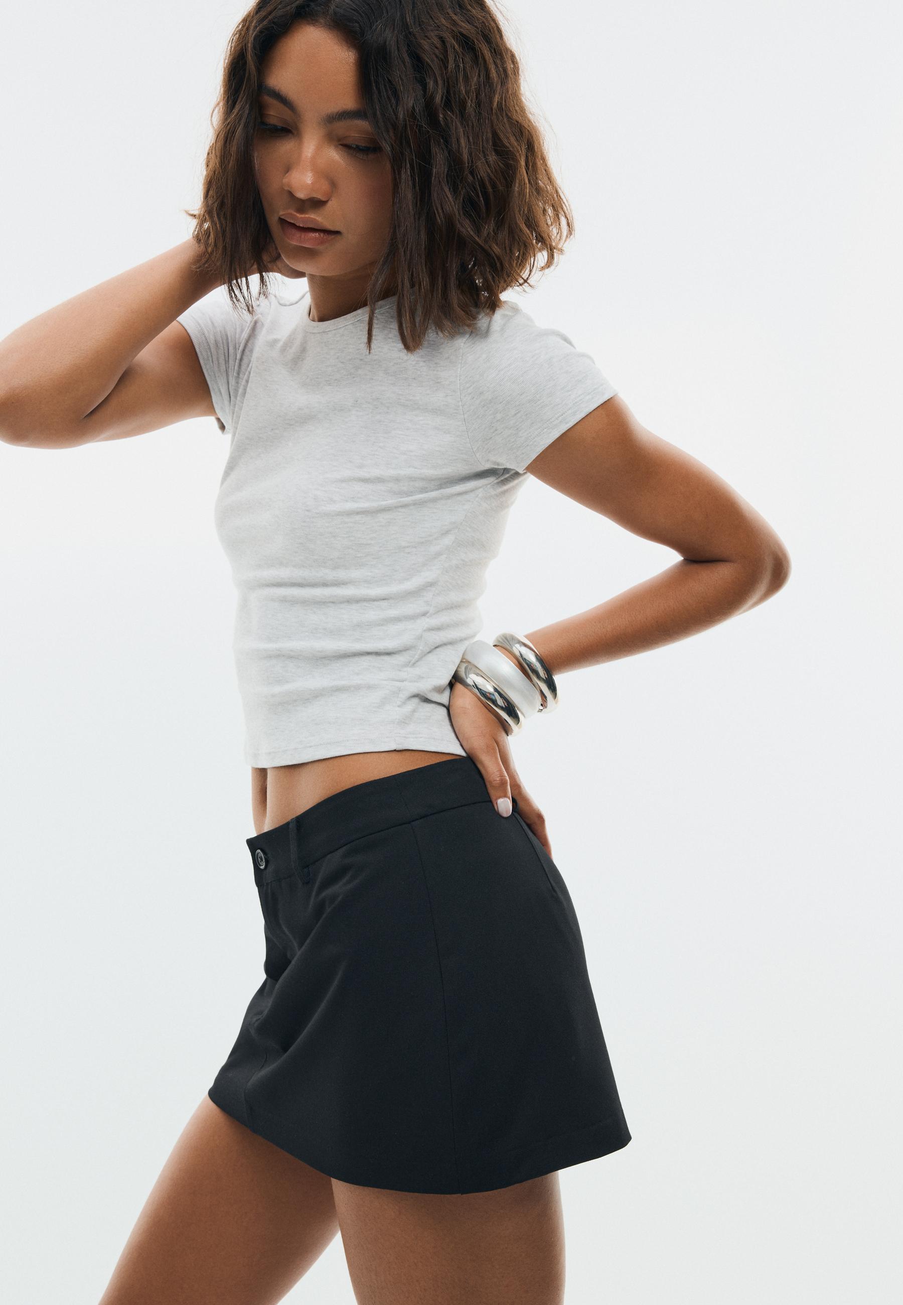 Mini skort — Black