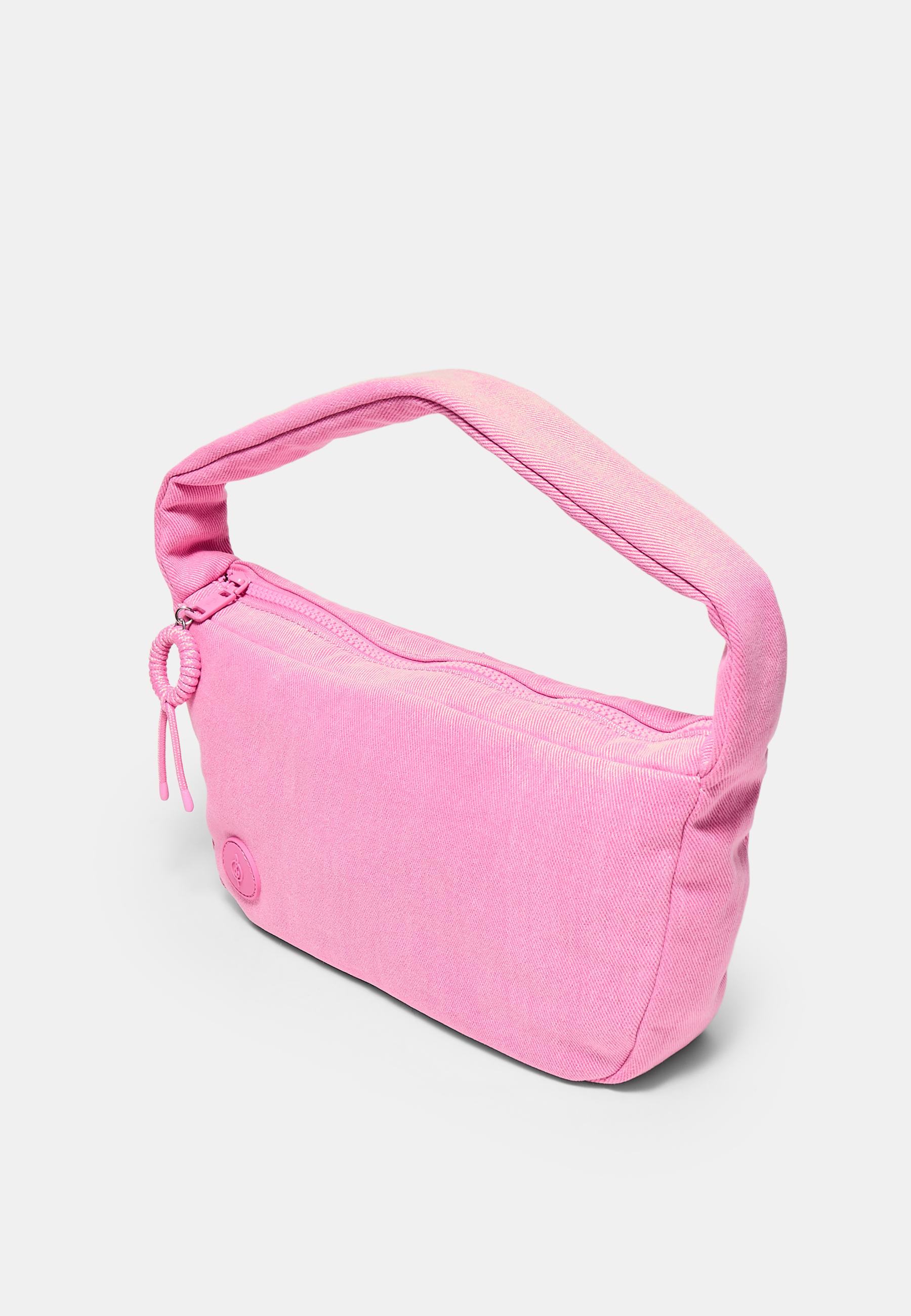 Fabric shoulder bag — Bubblegum pink