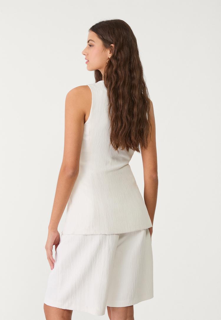 chaleco fluido textura