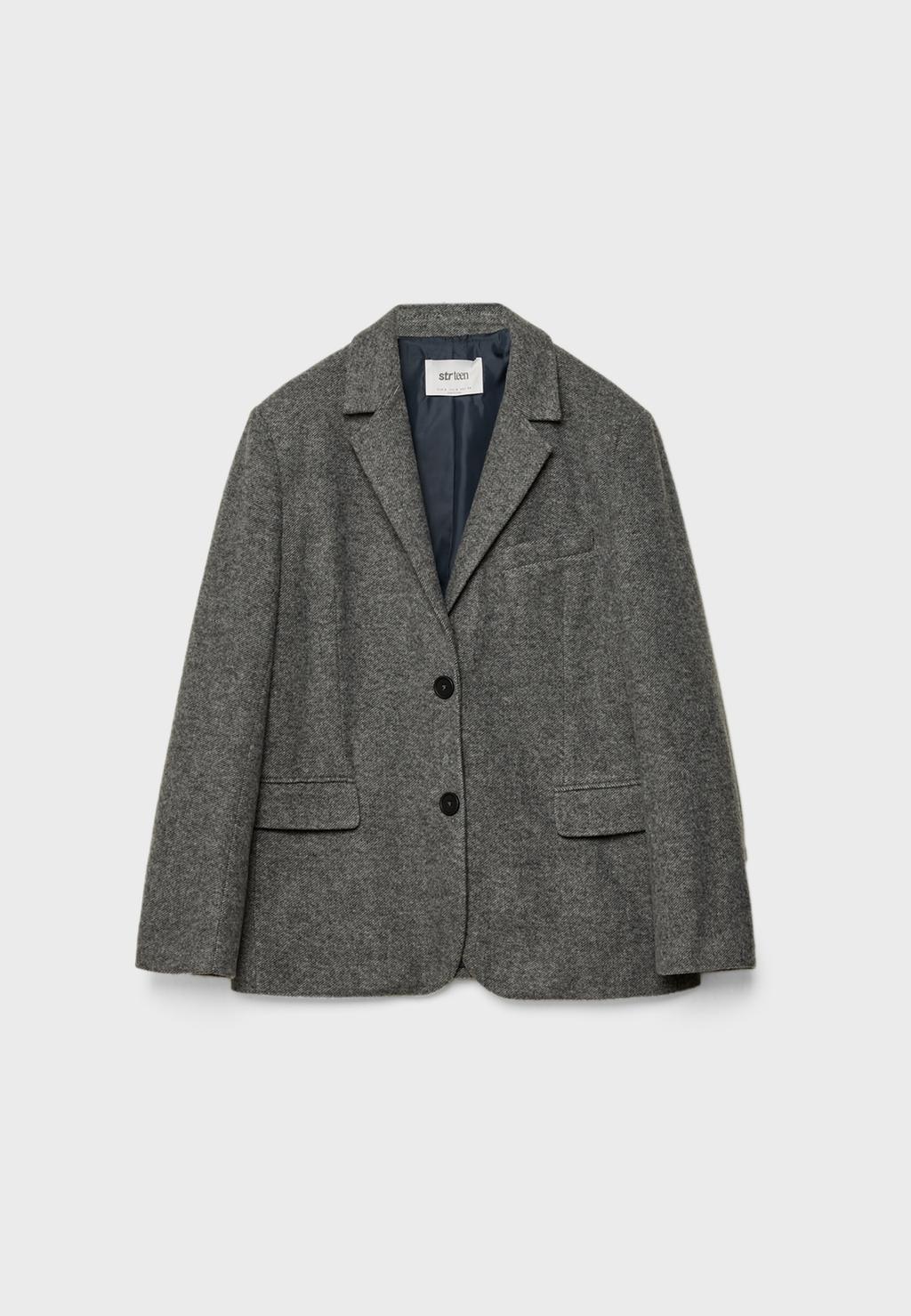Oversize herringbone blazer