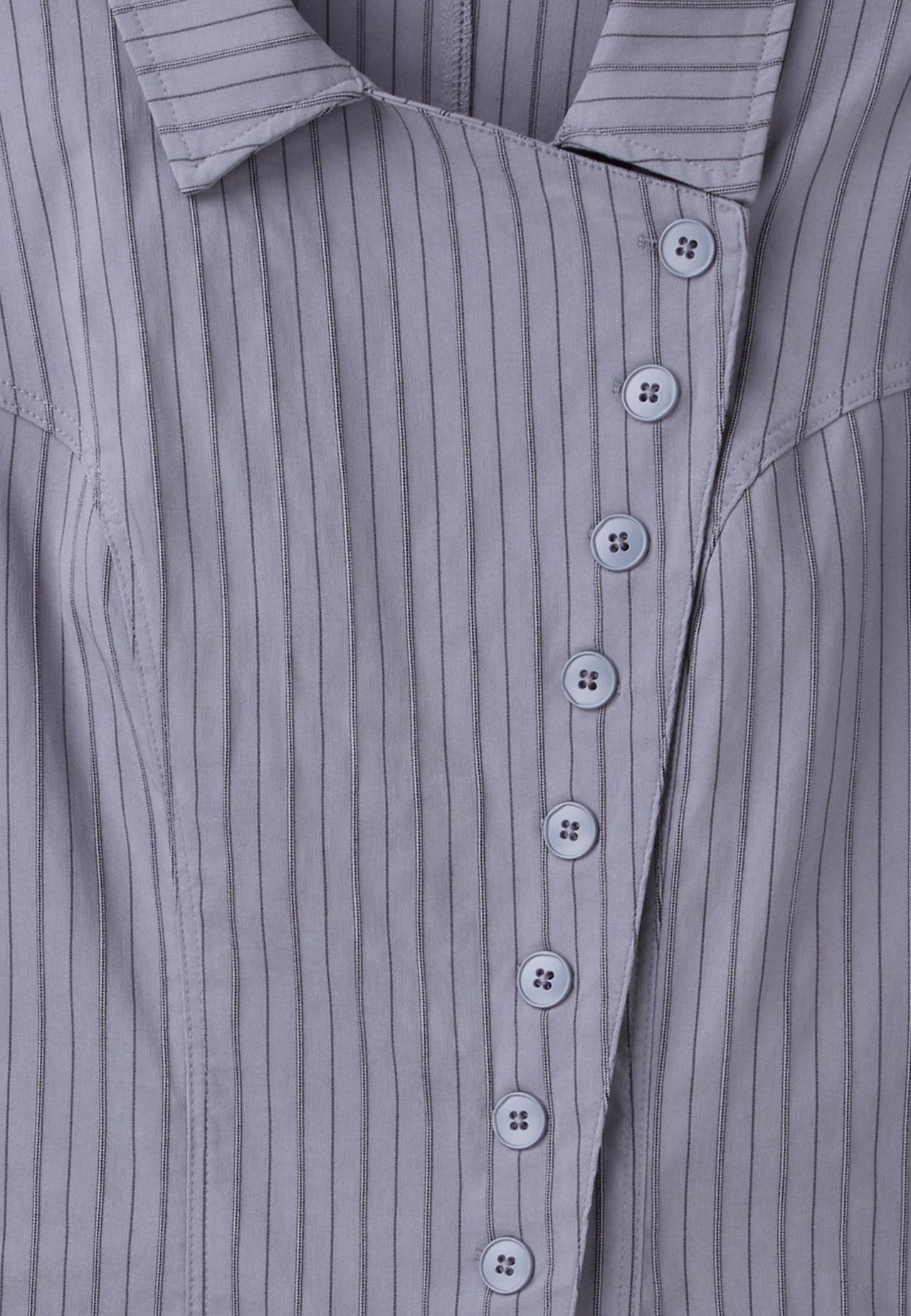 Button-up crossover shirt — Dark grey