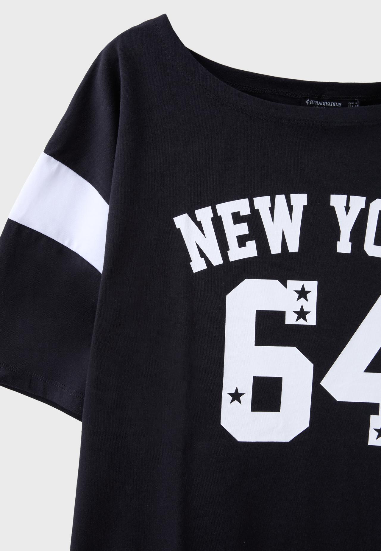 New York 64 positional short sleeve T-shirt — Black