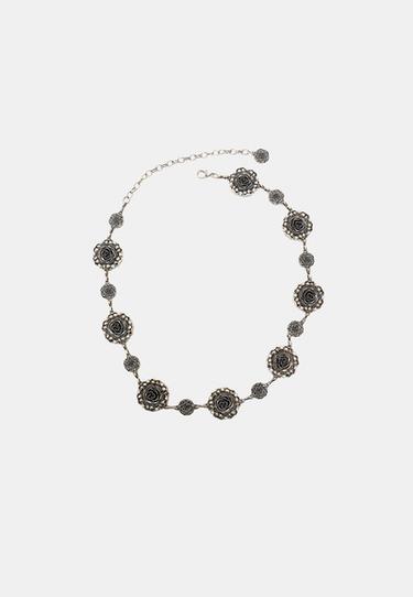 Metal rosette belt — Gold 5