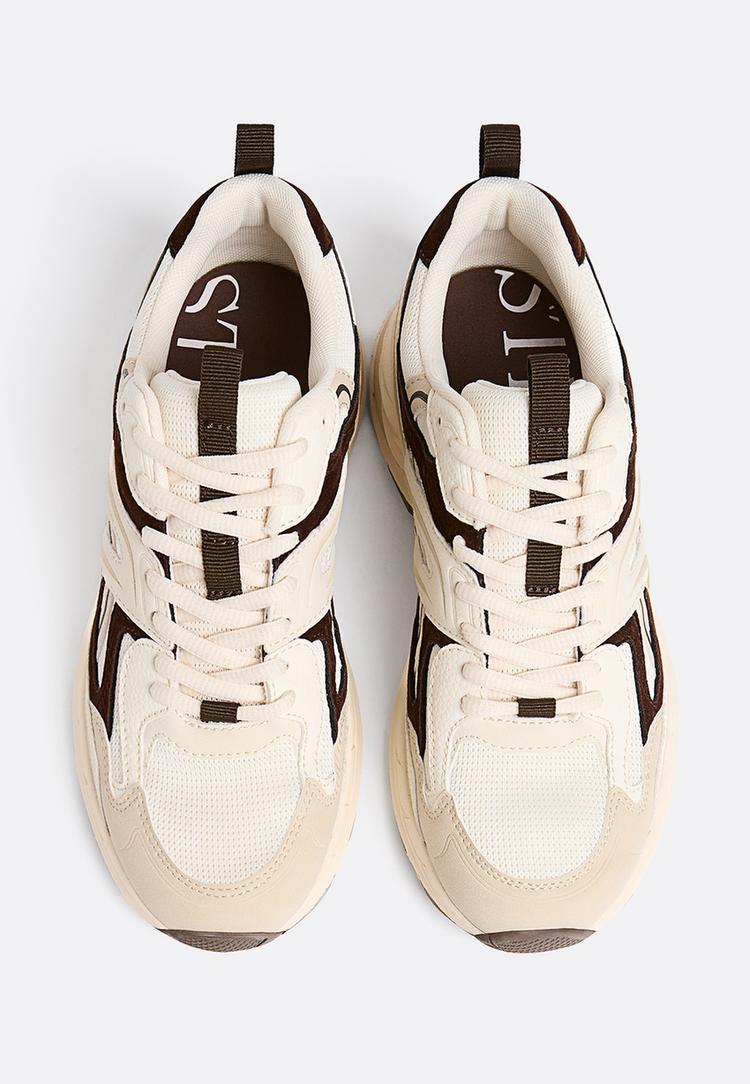 zapatillas piezas contraste