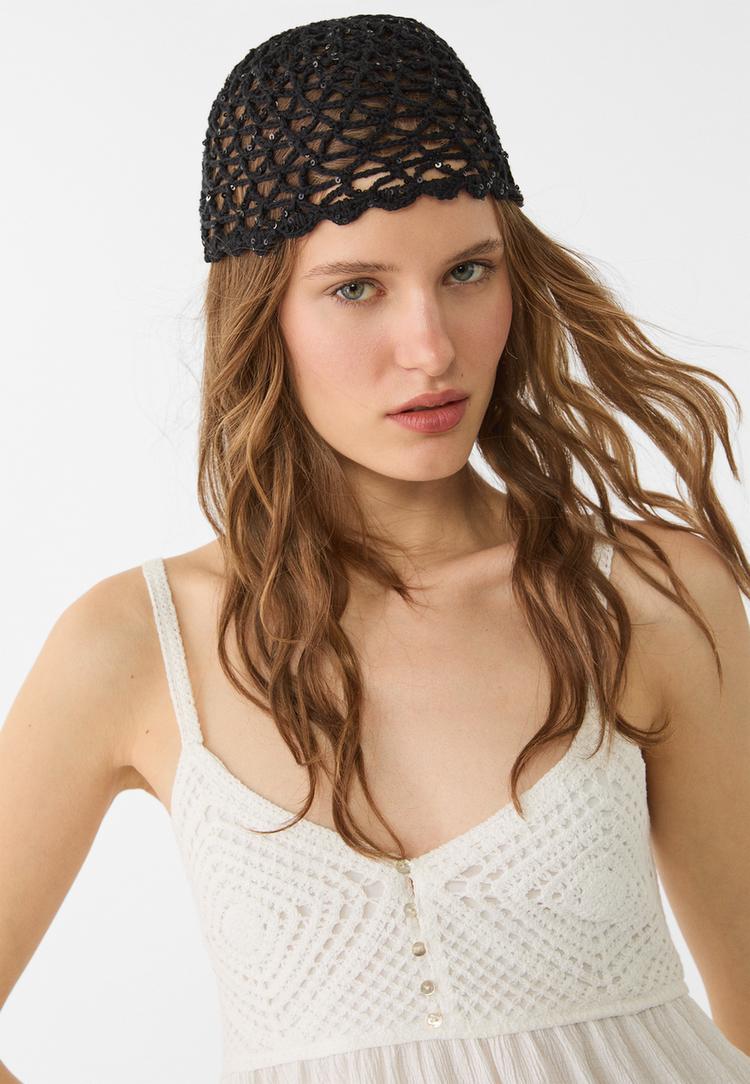 gorro casquete lentejuelas