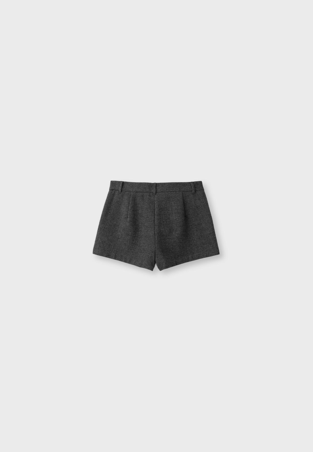Smart shorts with piped detail — Dark grey
