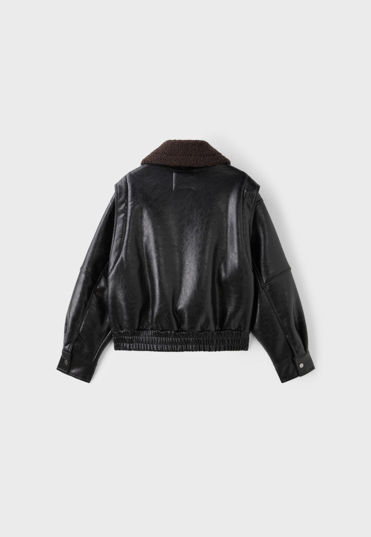 Double-faced jacket — Black