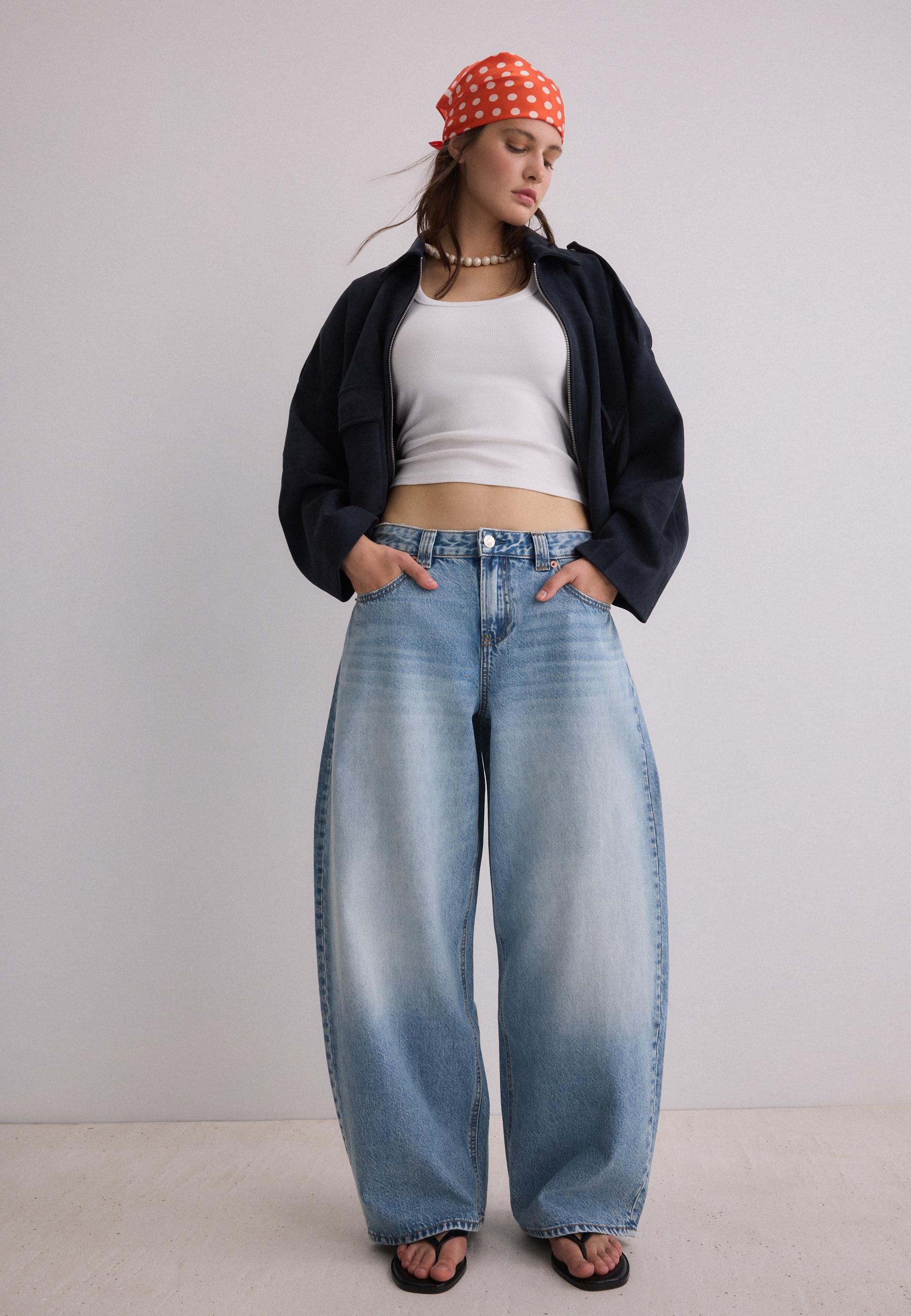 D80 barrel fit jean - Görsel 2