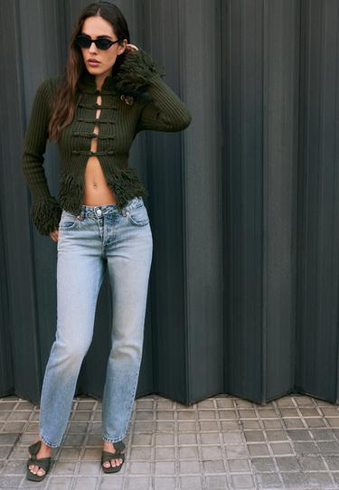 Slim straight fit jeans — MEDIUM BLUE DENIM 1