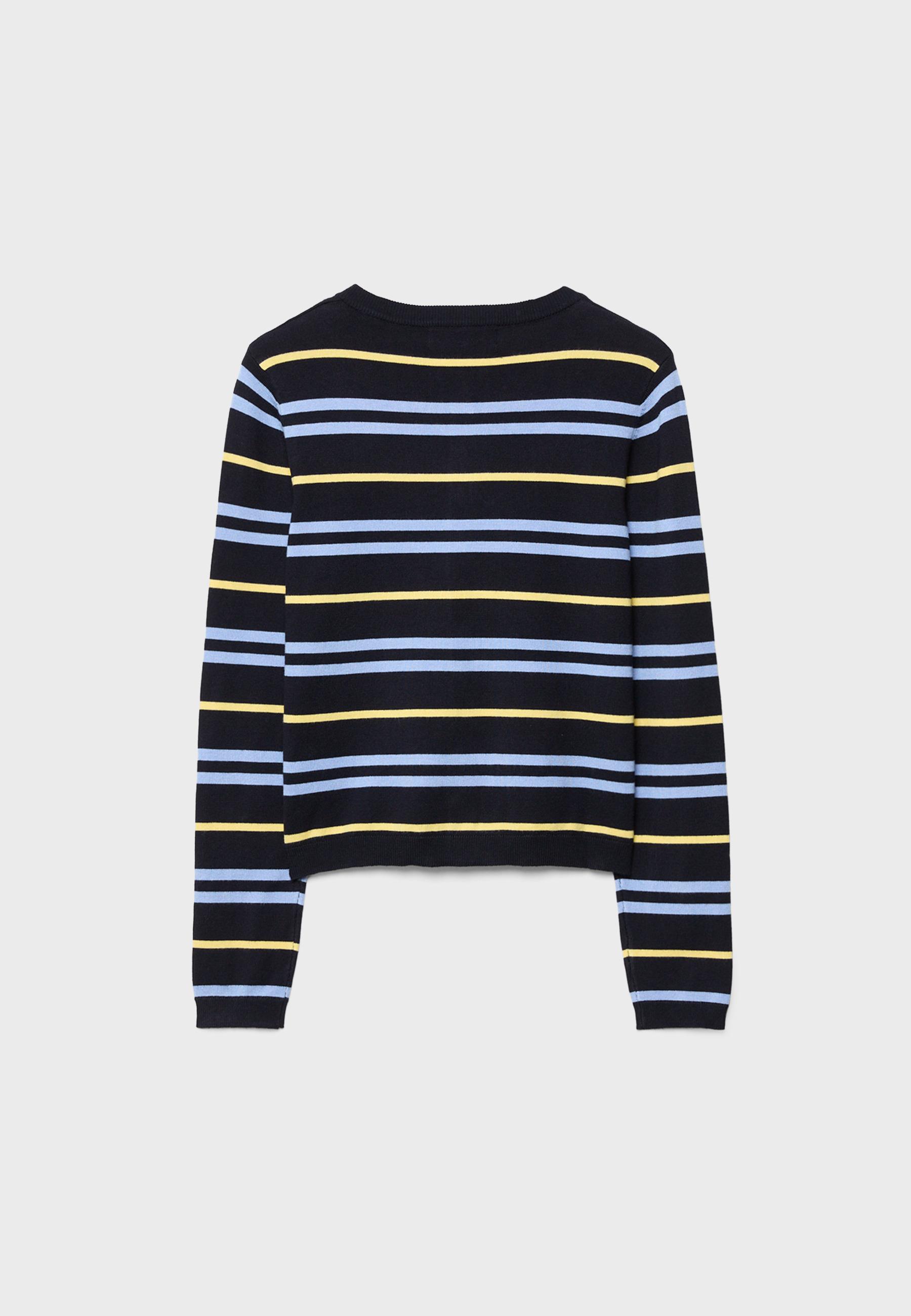 Knit cardigan — Navy blue
