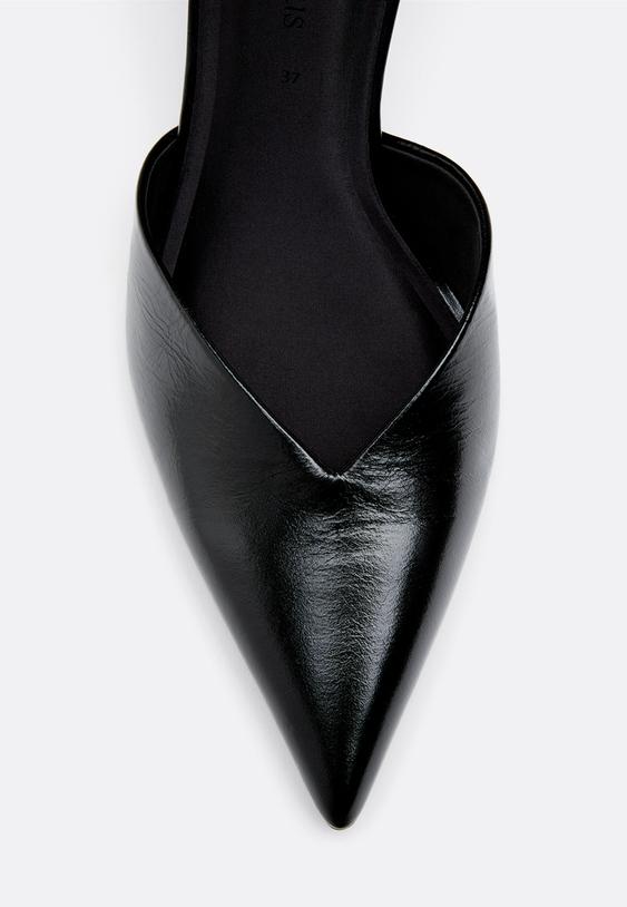 scarpe con tacco in pelle