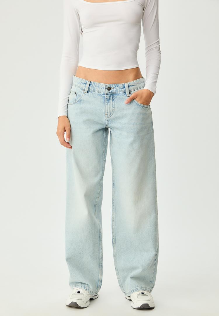 jeans baggy mid rise