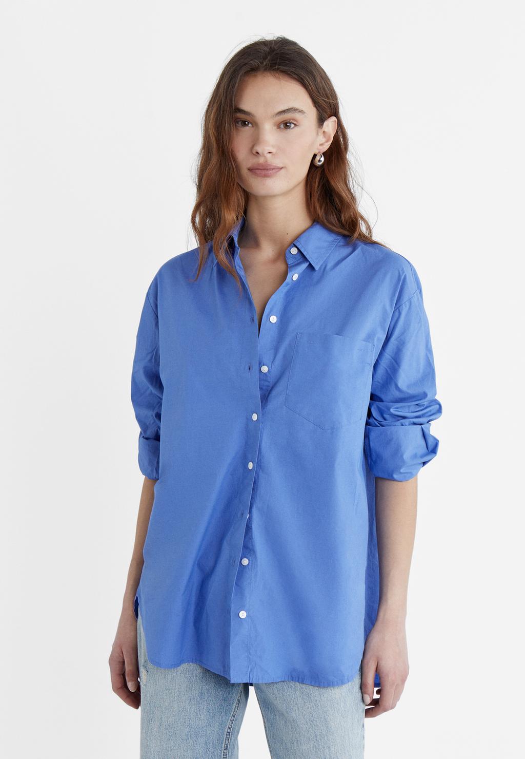 Chemise en popeline oversize