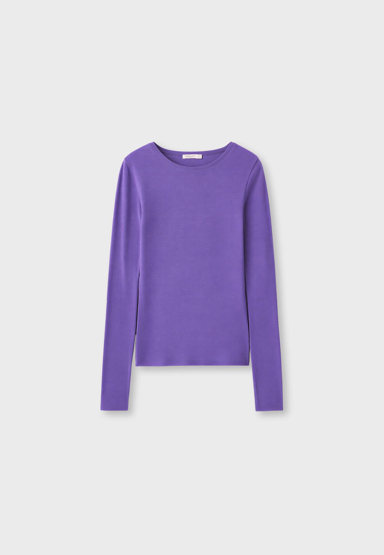 Supima® cotton long sleeve T-shirt — Lilac