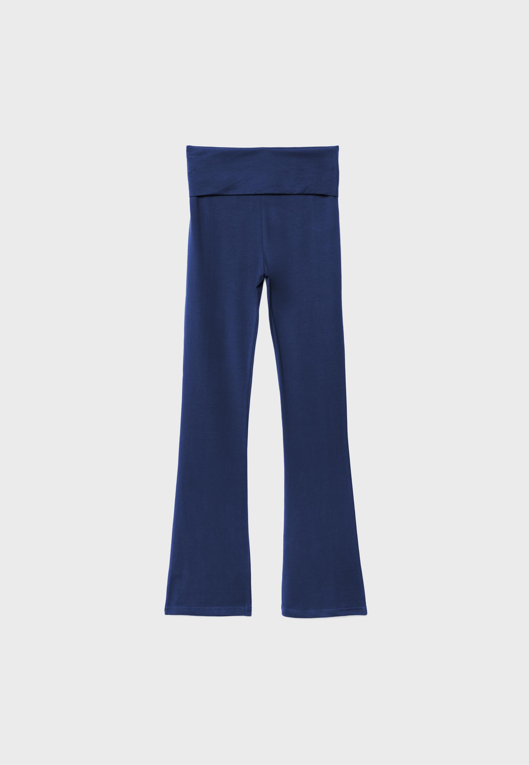 Flared leggings — Dark blue