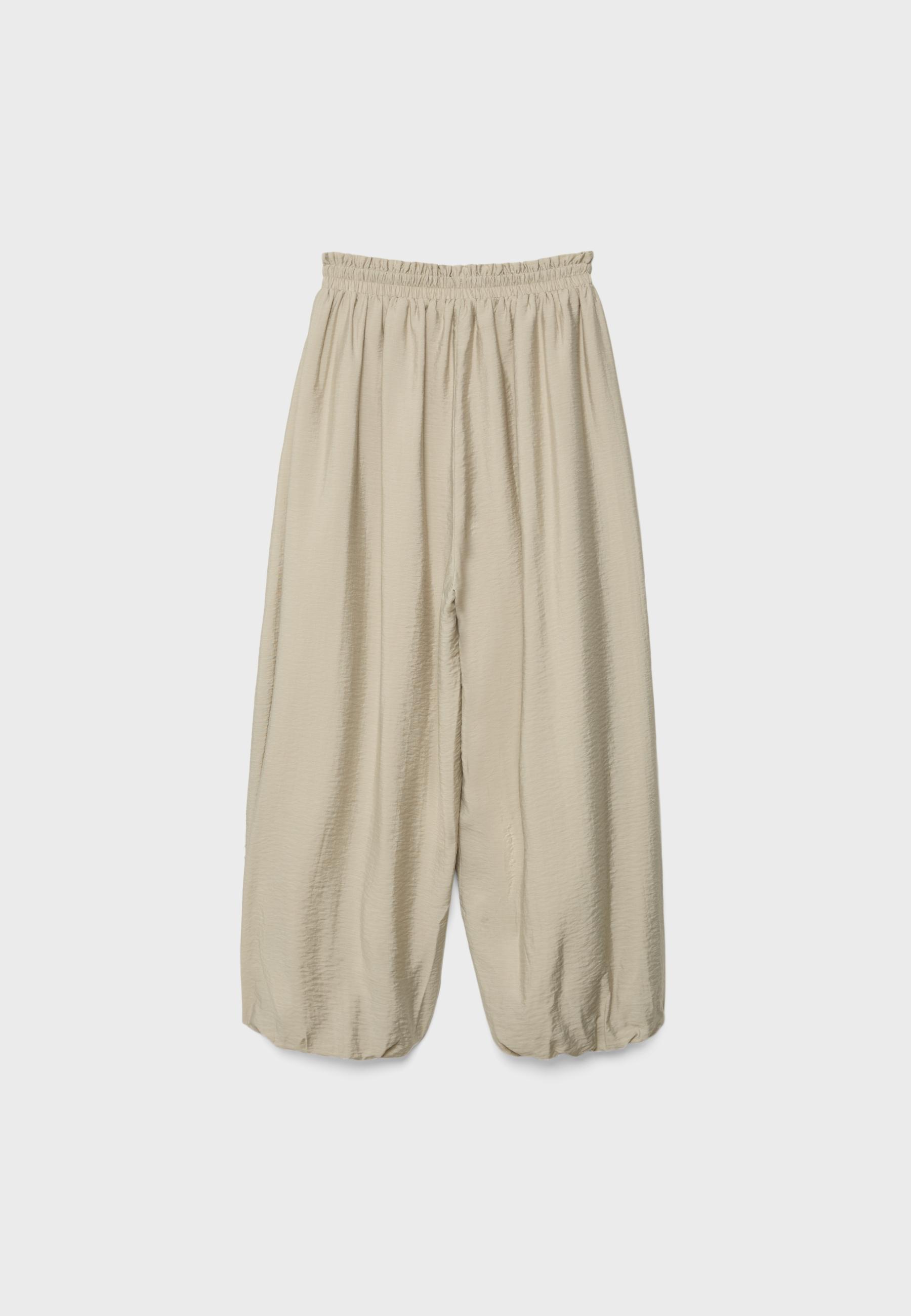 Studded sarouel trousers — Khaki