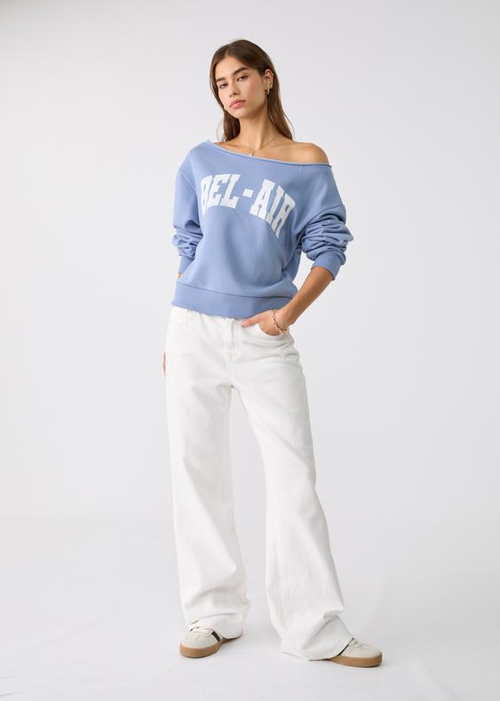 Baskılı crop sweatshirt_2