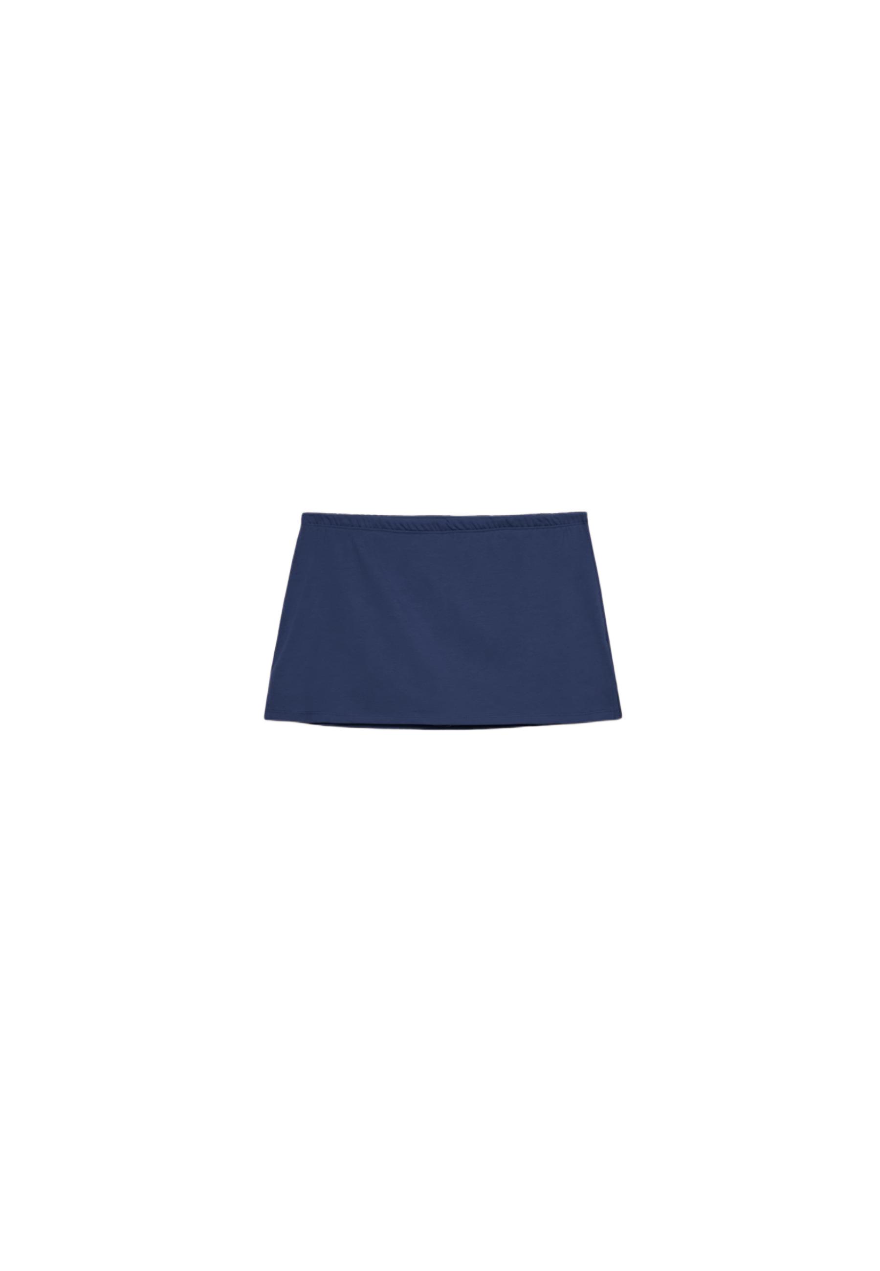 Basic knit skort — Dark blue